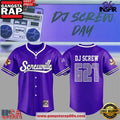 DJ Screw Screwville 621 Purple Baseball Edition Baseball Jersey Shirt