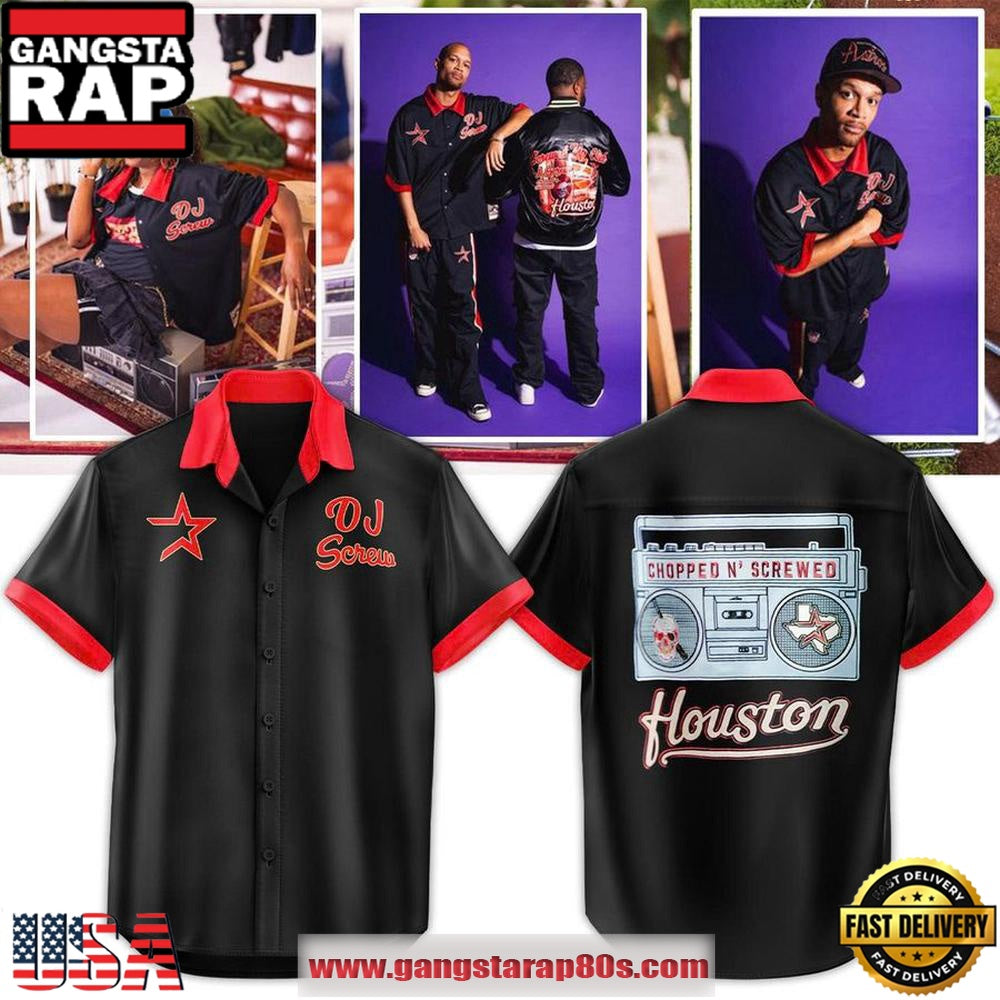 DJ Screw x Houston Astros Limited Edition Hawaiian Shirt