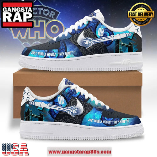 Doctor Who Just Wibbly Wobbly Timey Wimey It Air Force 1 Running Sneakers Shoes