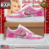 Dolly Parton Christmas 2024 Limited Edition Pink Air Force 1 Running Sneakers Shoes