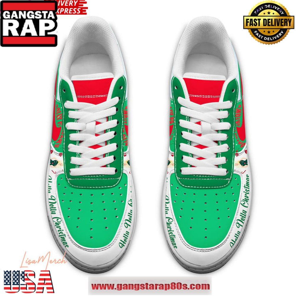 Dolly Parton Holly Dolly Christmas Limited Edition Air Force 1 Running Sneakers