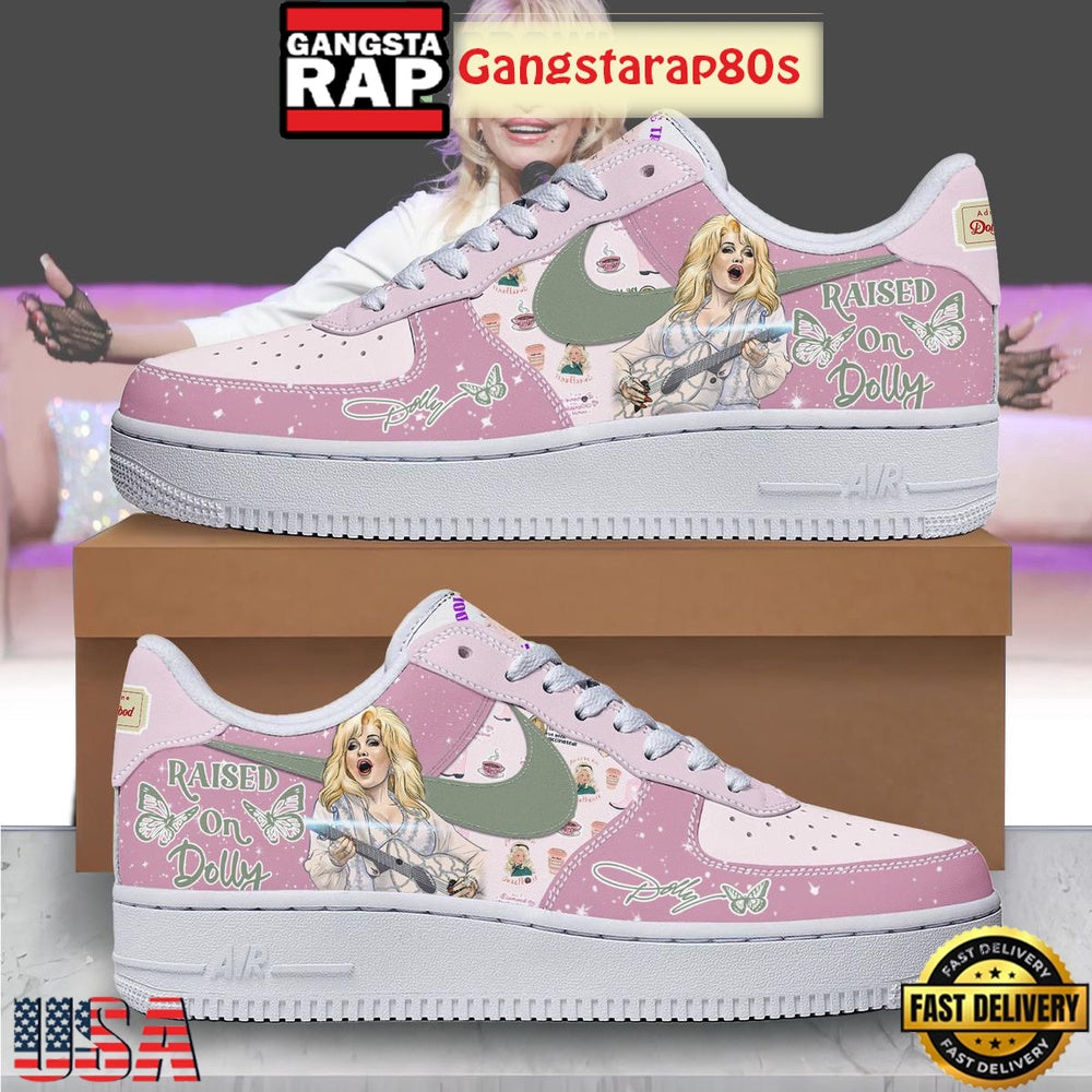 Dolly Parton Raised On Dolly Special Edition Air Force 1 Sneakers Shoes