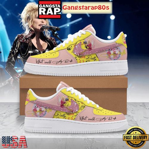 Dolly Parton What Would Dolly Do Special Edition Air 2025 Special Edition Air Force 1 Shoes Running Sneakers