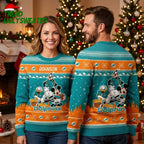 Dolphins Disney Character Mashup Ugly Christmas Sweater