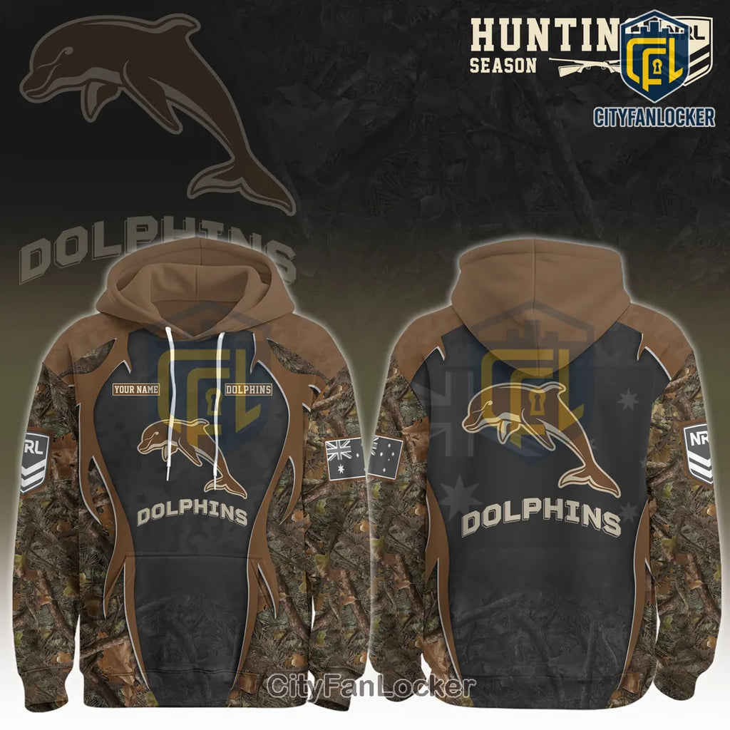 Dolphins NRL Hunting Season Limited Edition Camo Hoodie