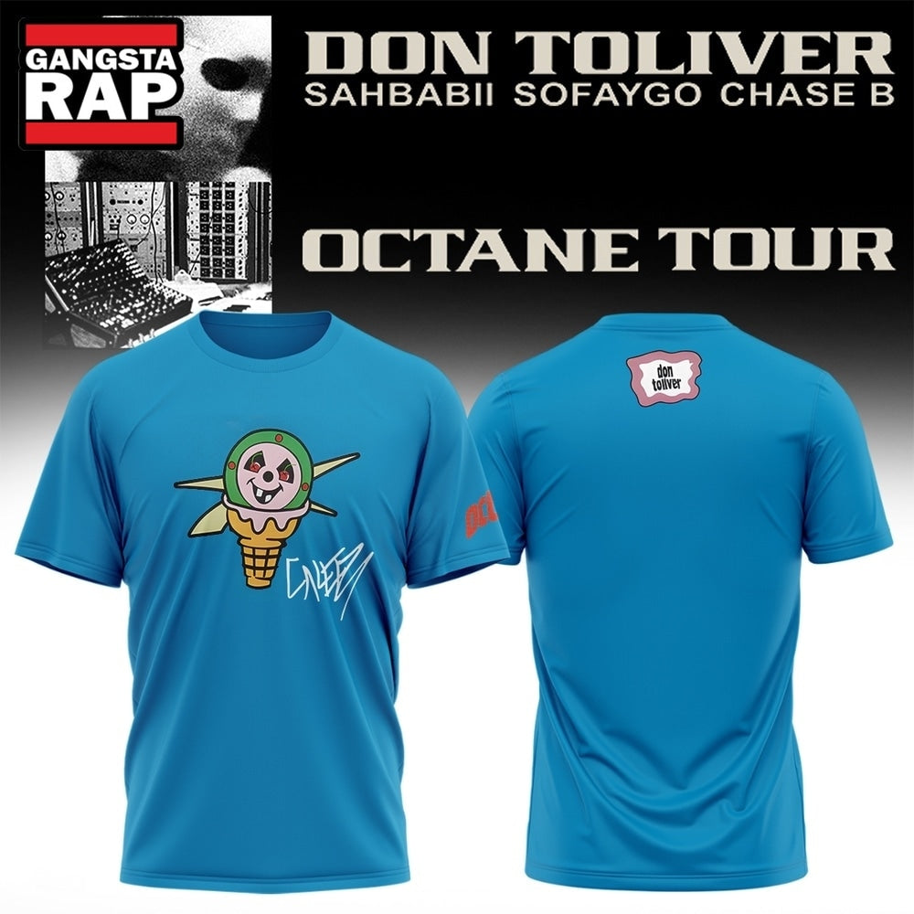 Don Toliver Octane Tour Signed 2026 Blue Hoodie T-Shirt