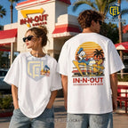Donald Duck In-N-Out Burger White T-Shirt