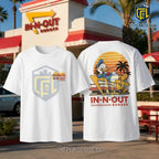 Donald Duck In-N-Out Burger White T-Shirt