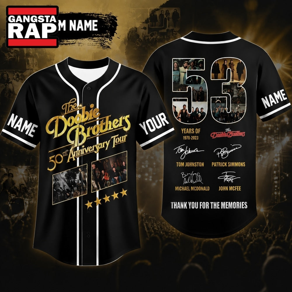 Doobie Brothers Band Anniversary Jersey , Music Fans Jersey Shirt