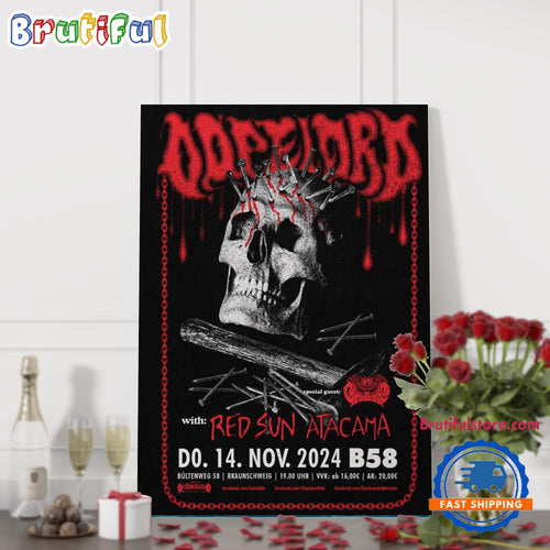 Dopelord At Jugendzentrum B58 In Braunschweig Germany On Nov 14 2024 Poster Canvas Art