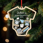 Custom Baby’s First Christmas 2025 - Personalized Shaker Ornament - Customized Baby Name, New 1st Baby Gift, Baby Keepsake, 4D Shake Babies Ornament