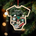 Custom Baby’s First Christmas 2025 Ver .2 - Personalized Shaker Ornament - Customized Baby Name, New 1st Baby Gift, Baby Keepsake, 4D Shake Babies