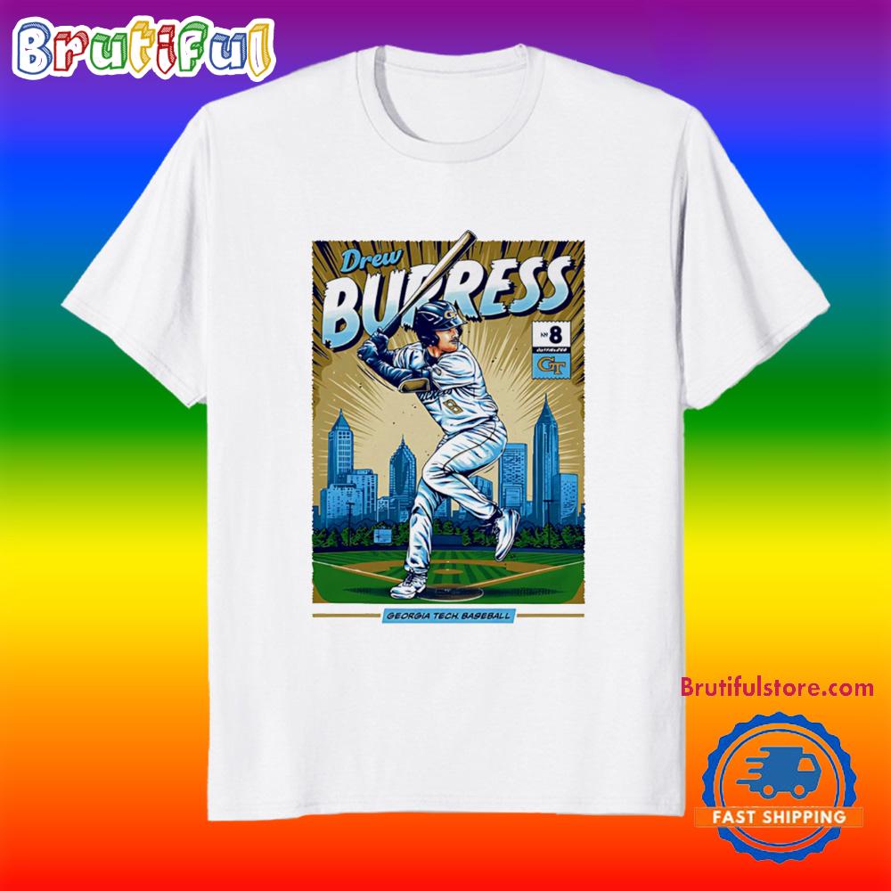 Drew Burress Georgia Tech Yellow Jackets Comic T Shirt