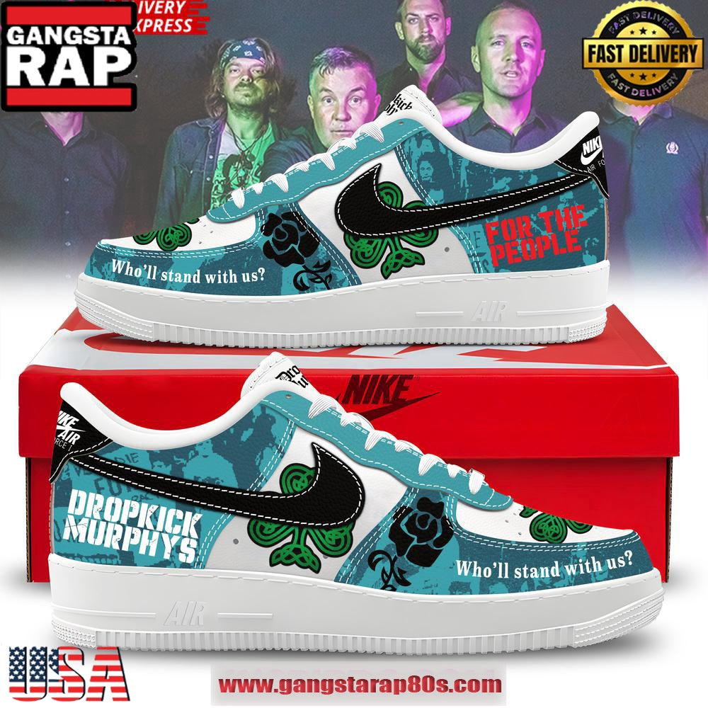 Dropkick Murphys For The People Limited Nike Air Force 1 Sneakers Shoes
