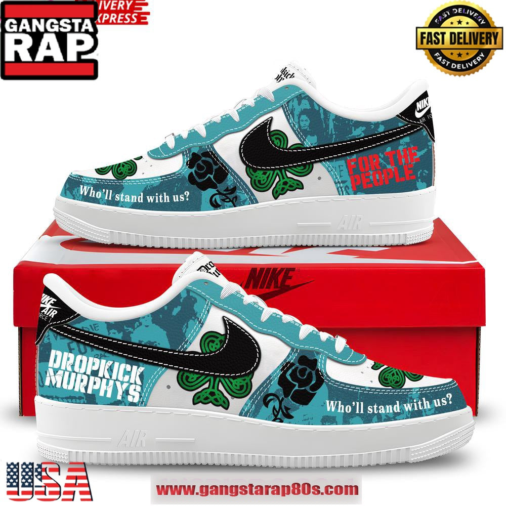 Dropkick Murphys For The People Limited Nike Air Force 1 Sneakers Shoes