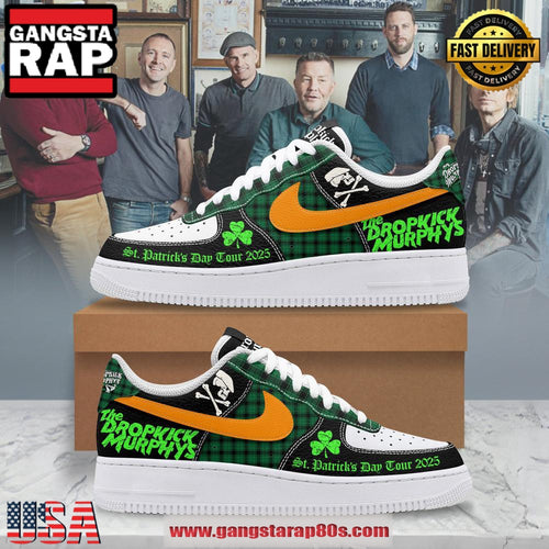 Dropkick Murphys St. Patrick’s Day Tour 2025 Air Force 1 Running Sneakers Shoes