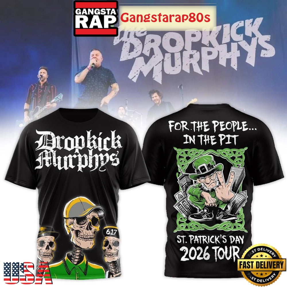 Dropkick Murphys St.Patrick’s Day 2026 Tour Shirt