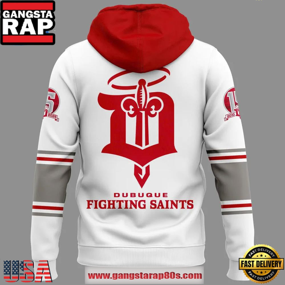 Dubuque Fighting Saints 2025 Uniform Special Hoodie Shirt