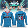 Dude Perfect Squad Games Tour 2026 Personalized Blue Hockey Jersey