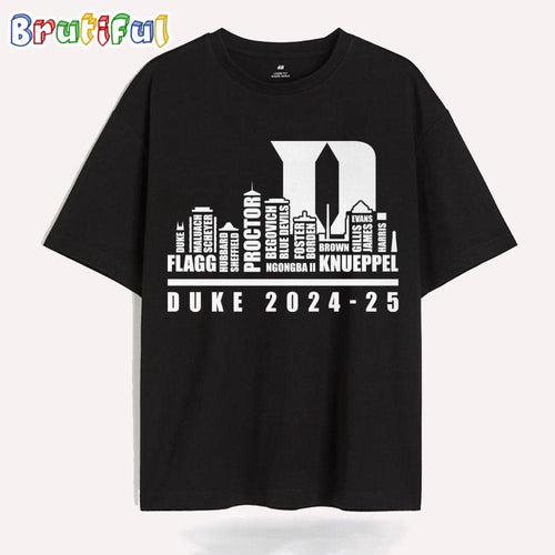 Duke Blue Devils 2025 City Skyline T Shirt