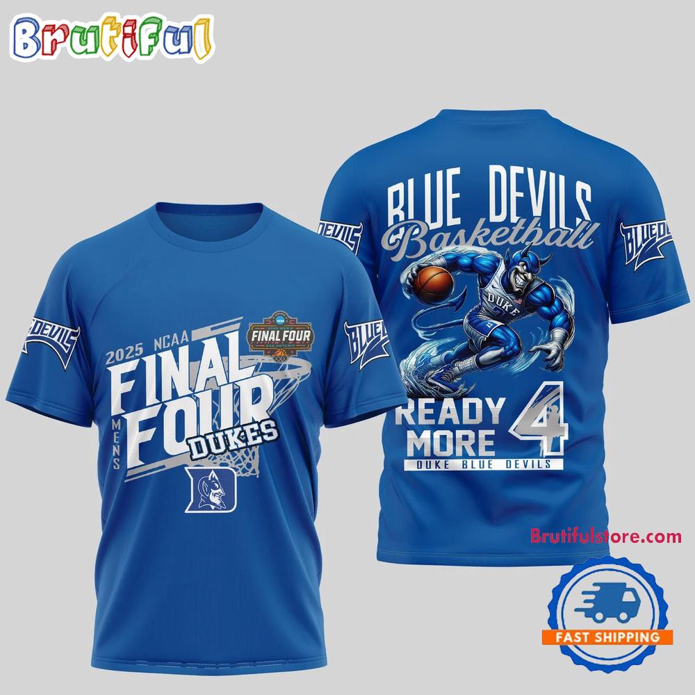 Duke Blue Devils 2025 NCAA Final Four Mascot 3D Shirt