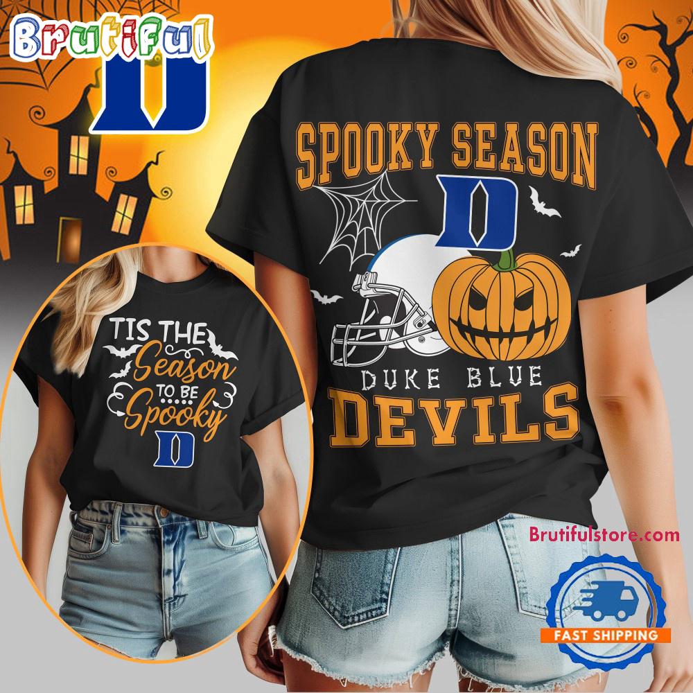 Duke Blue Devils 2025 NCAA Halloween Spooky Season Vintage T Shirt