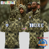 Duke Blue Devils Men’s Basketball 2025 Military Appreciation Camo T Shirt