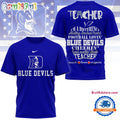 Duke Blue Devils Teacher Teach Love Inspire All Over Print Shirt