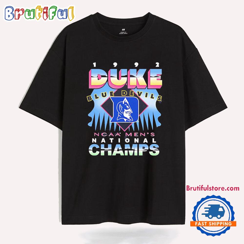 Duke Devils Blue 1992 NCAA Men’s National Champions T Shirt