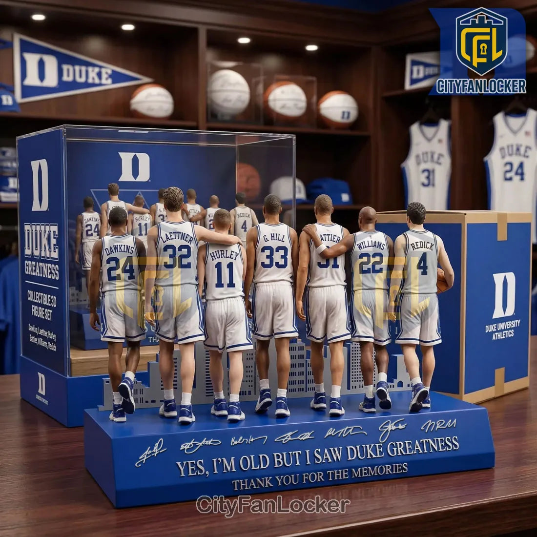 Duke Greatness Basketball Legends Commemorative 3D Figure Set