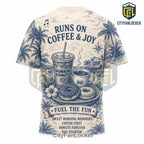 Dunkin Donuts Coffee and Donuts Cream T-Shirt