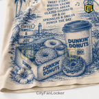 Dunkin Donuts Coffee and Donuts Cream T-Shirt