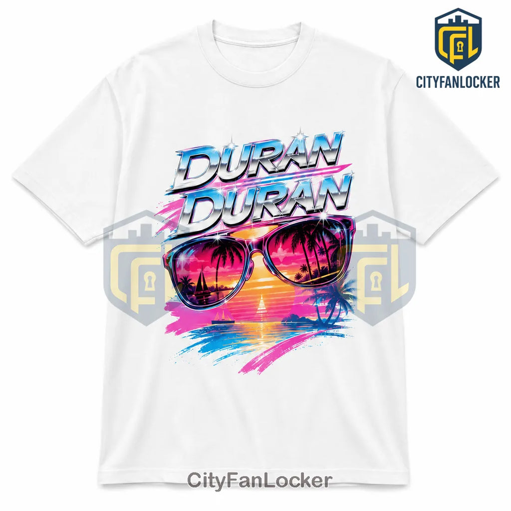Duran Duran Neon Yacht Club Vintage 80s Synthwave T-Shirt