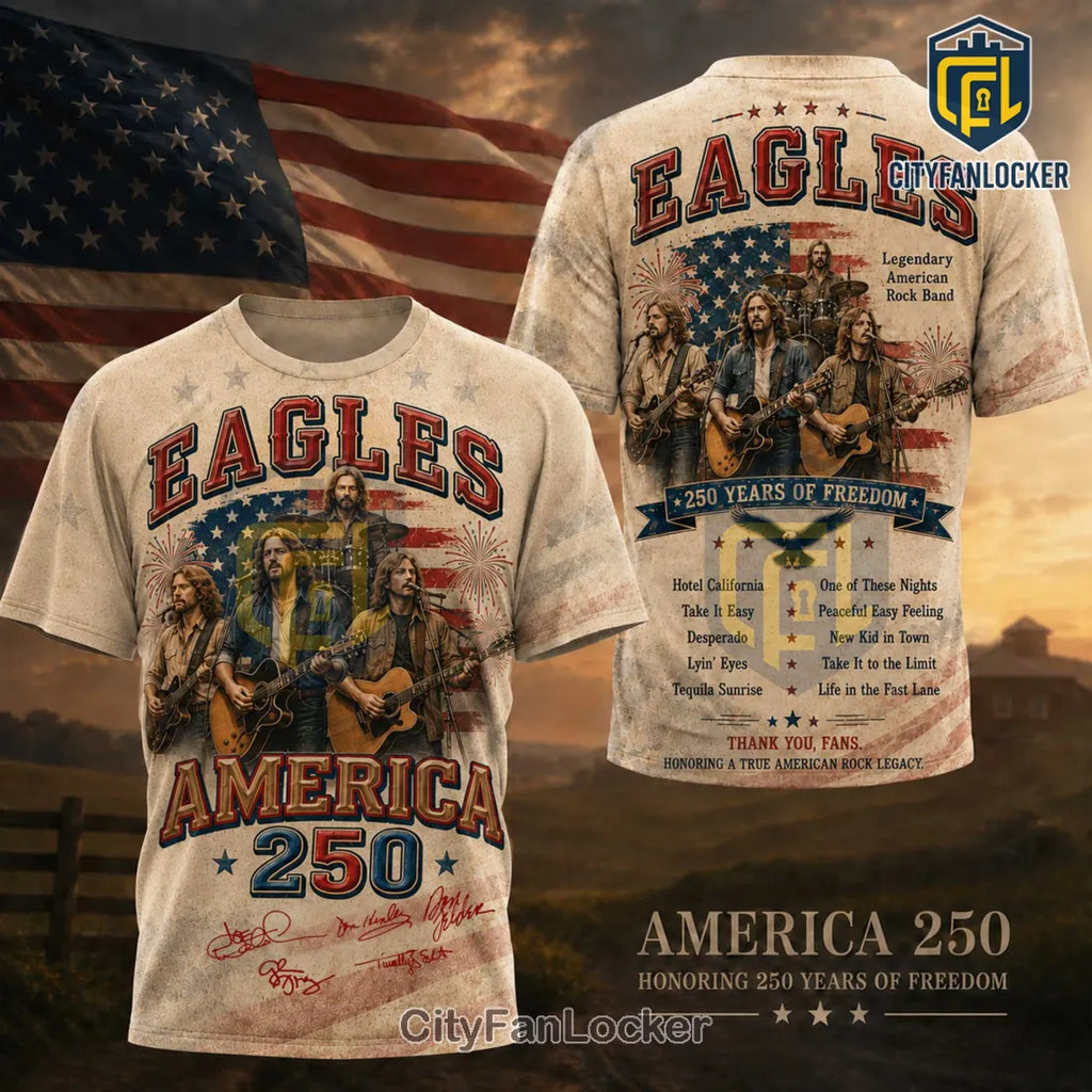 Eagles Band America 250 Anniversary Commemorative T-Shirt