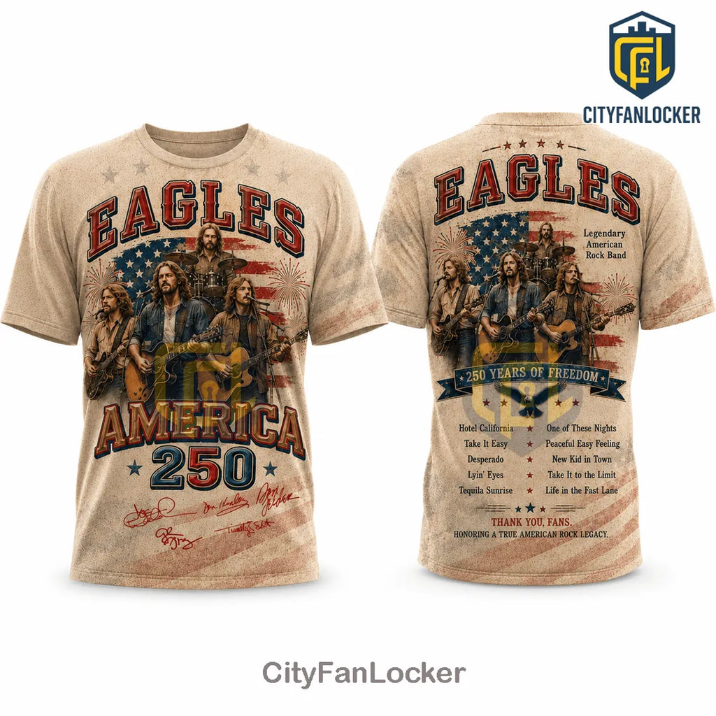 Eagles Band America 250 Anniversary Commemorative T-Shirt