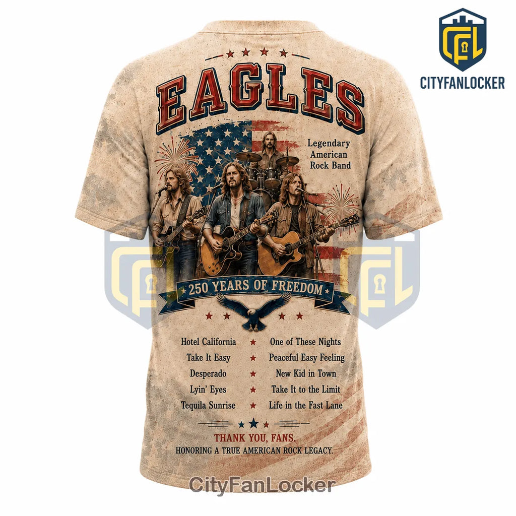 Eagles Band America 250 Anniversary Commemorative T-Shirt