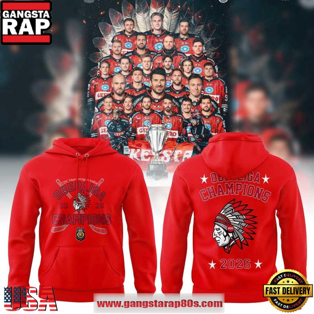 ECDC Memmingen Indians Oberliga Champions 2026 Unisex Hoodie