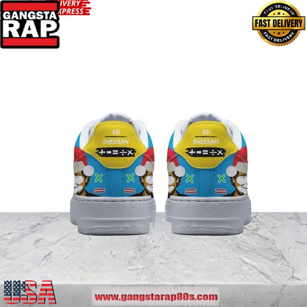 Ed Sheeran Christmas Limited Edition Air Force 1 Sneakers Shoes