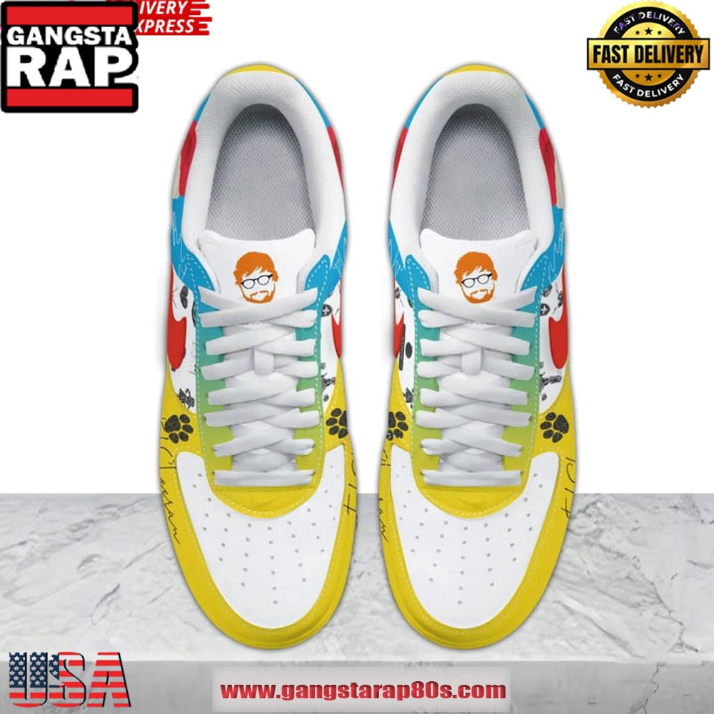 Ed Sheeran Christmas Limited Edition Air Force 1 Sneakers Shoes