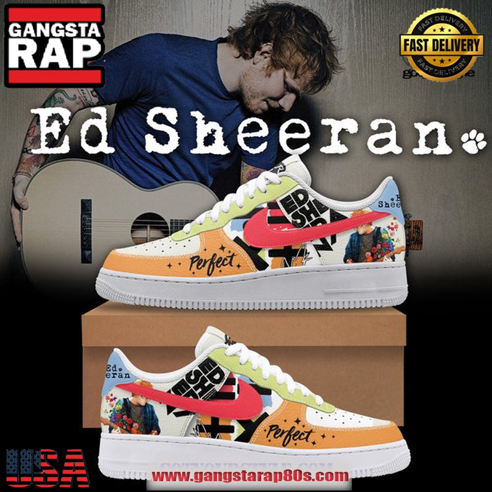 Ed Sheeran Perfect X Limited Edition Air Force 1 Running Sneakers Shoes