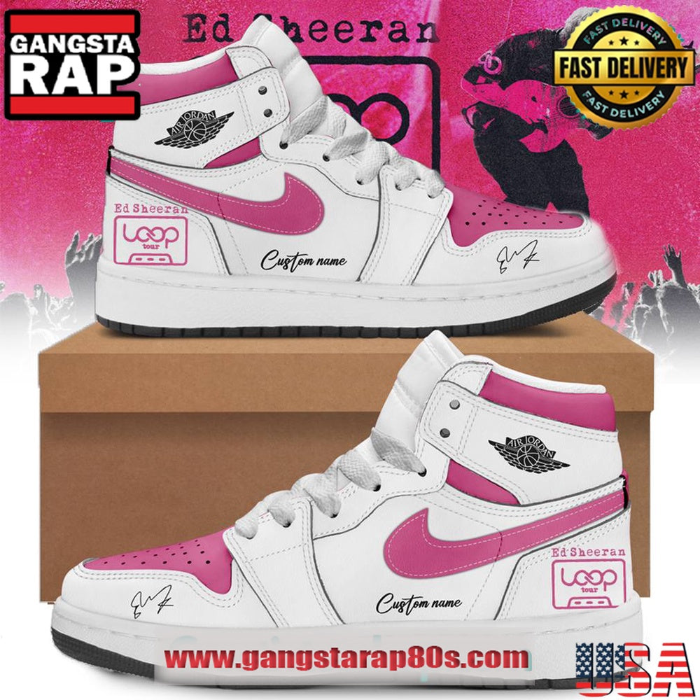 Ed Sheeran The Loop Tour Limited Edition Custom Air Jordan 1 Sneakers Shoes