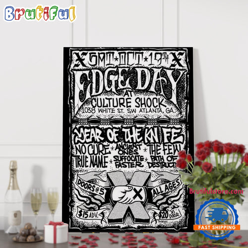 Edge Day Atlanta Ga Oct 19 2024 Tour Wall Art Poster Canvas