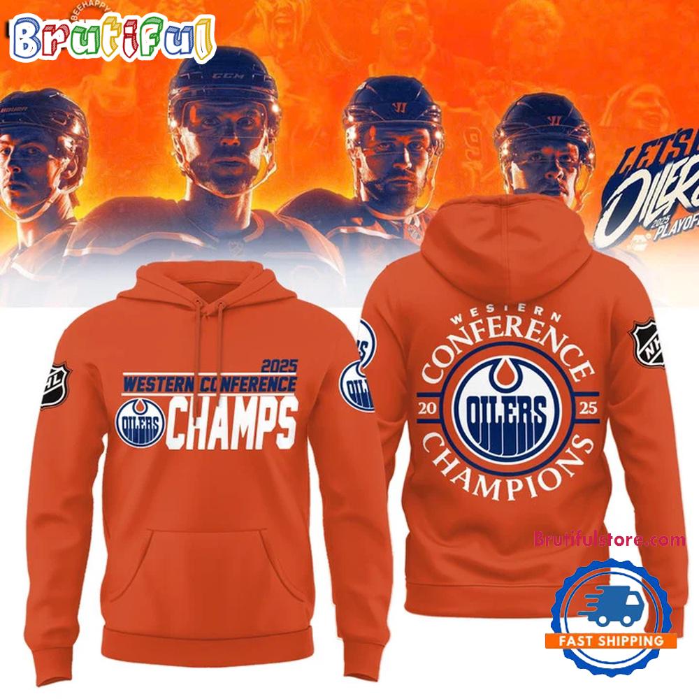 Edmonton Oilers 2025 Western Conference Champions Limited Edition Hoodie T-Shirt