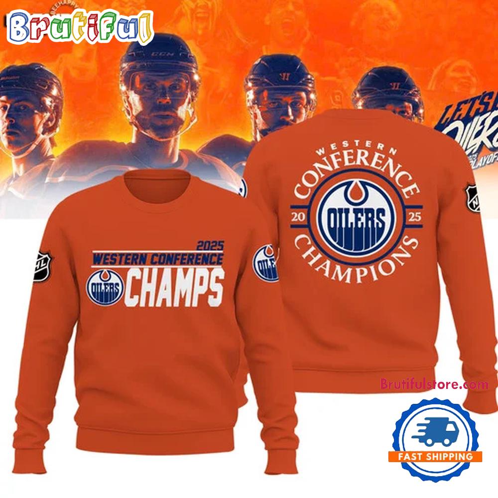 Edmonton Oilers 2025 Western Conference Champions Limited Edition Hoodie T-Shirt