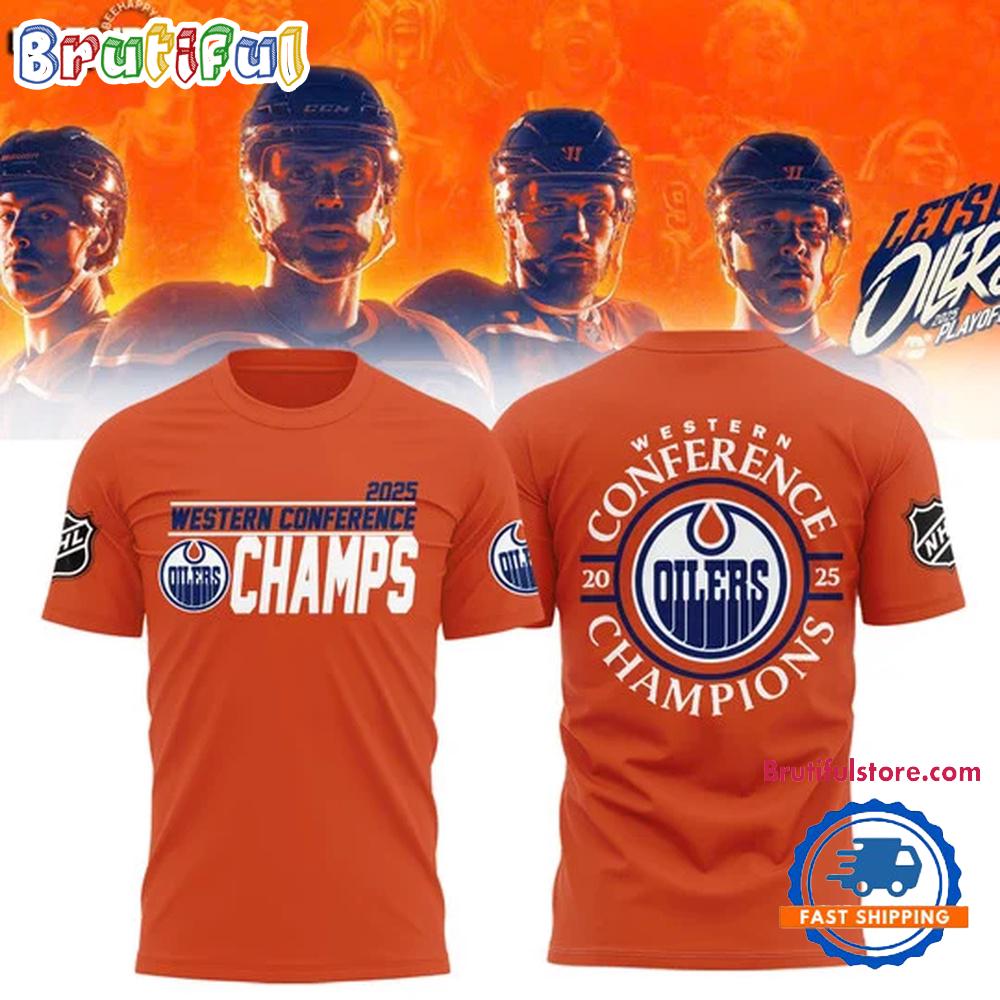 Edmonton Oilers 2025 Western Conference Champions Limited Edition Hoodie T-Shirt