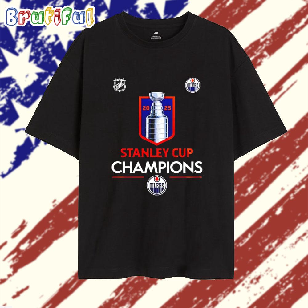 Edmonton Oilers Champion NHL Stanley Cup 2025 T Shirt