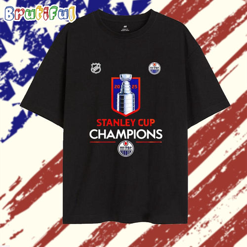 Edmonton Oilers Champion NHL Stanley Cup 2025 T Shirt