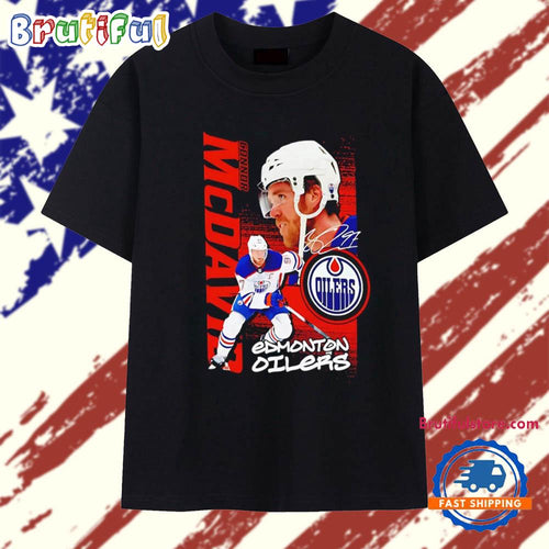 Edmonton Oilers Connor McDavid Playmaker signature T Shirt