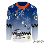 Edmonton Oilers x Peanuts Night Hockey Jersey