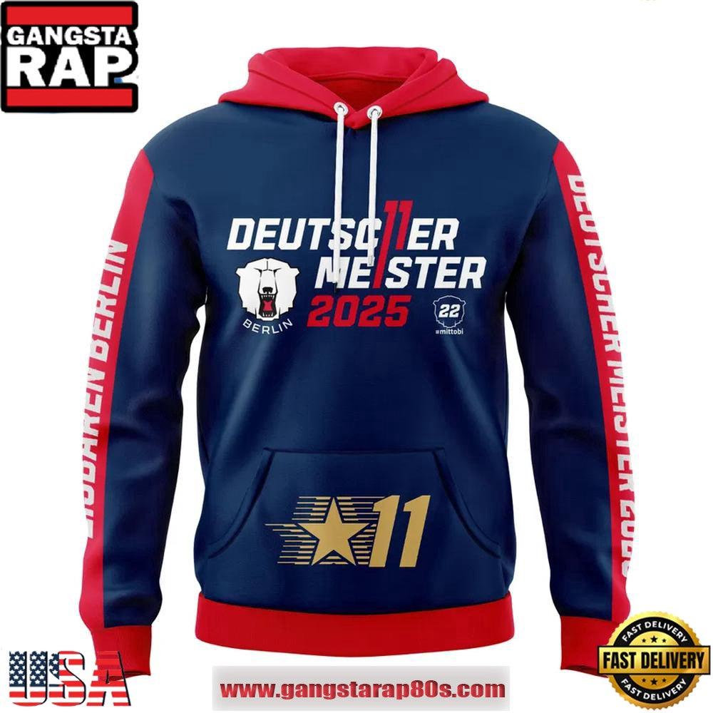 Eisbären Berlin Deutscher Meister 2025 Special Hoodie Shirt